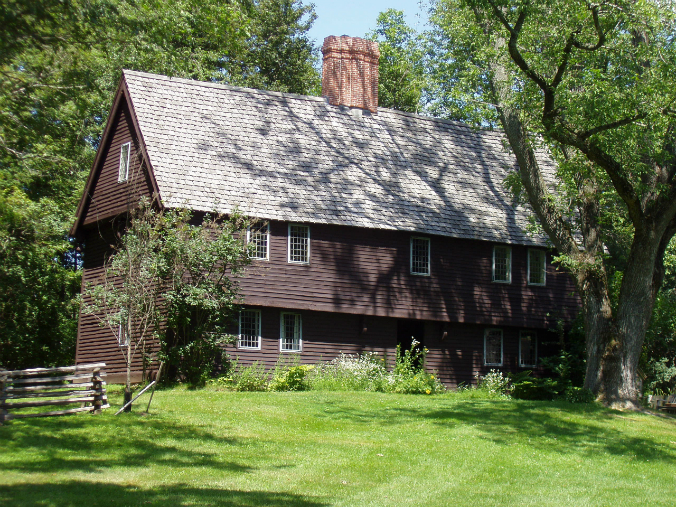 Parson Capen House, Topsfield Massachusetts, timber framed colonial home