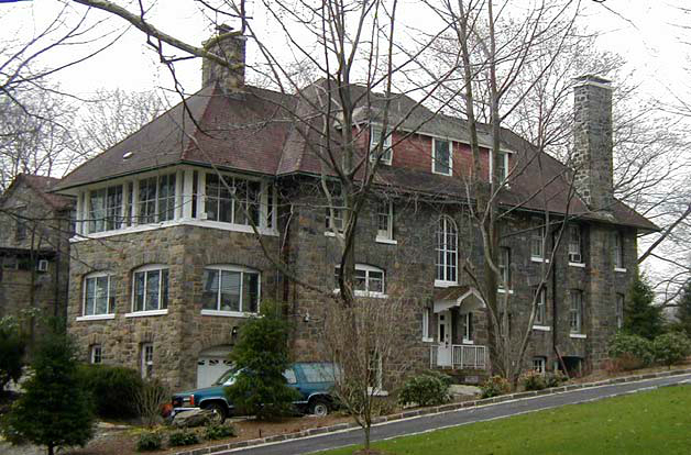 Stone mansion, Fieldston Historic District, Bronx, New York, old stone home