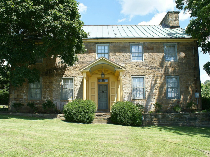 Johnson-Hatfield Tavern, old stone tavern, historic tavern, Brier Hill, Pennsylvania, old stone homes