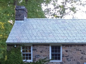 Slate roof, Speer house, old stone house, Rockland County, New York, restoration, renovation