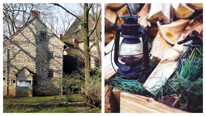 Ephrata Cloister Lancaster County Pennsylvania Lantern Tours old stone homes old stone houses holiday events
