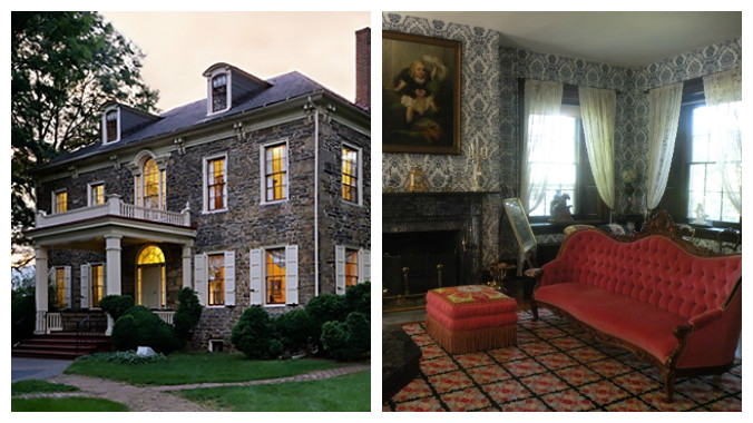 Fort Hunter Mansion, Harrisburg, Pennsylvania, Christmas tours, old stone homes, old stone houses