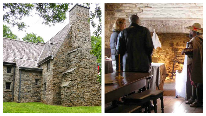 Henry Whitfield House Connecticut holiday event Christmas old stone homes old stone houses